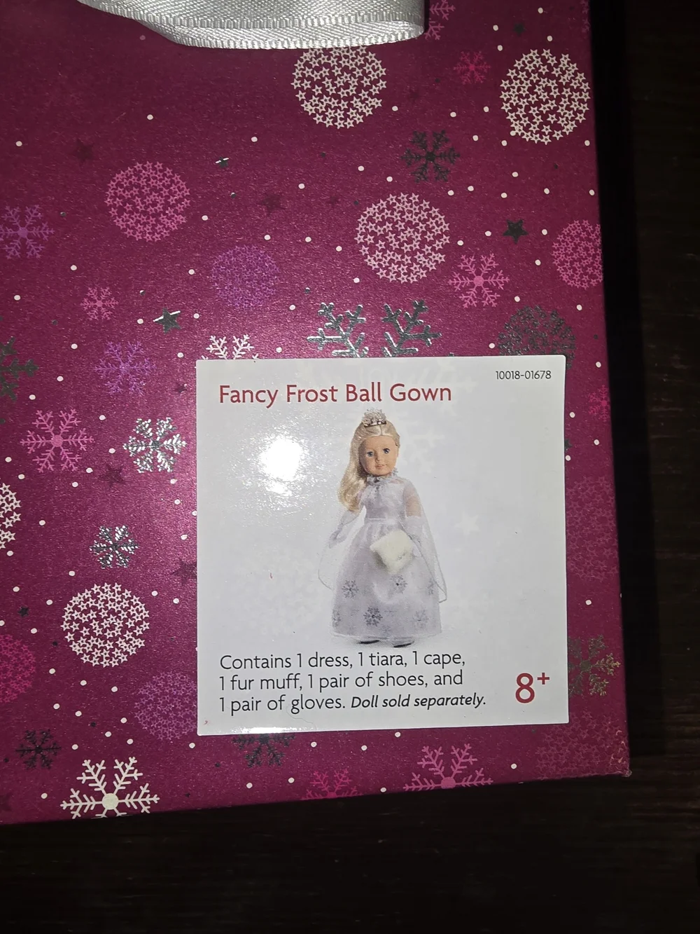 American Girl Store Exclusive Truly Me Holiday Outfit Fancy Frost Ball Gown
